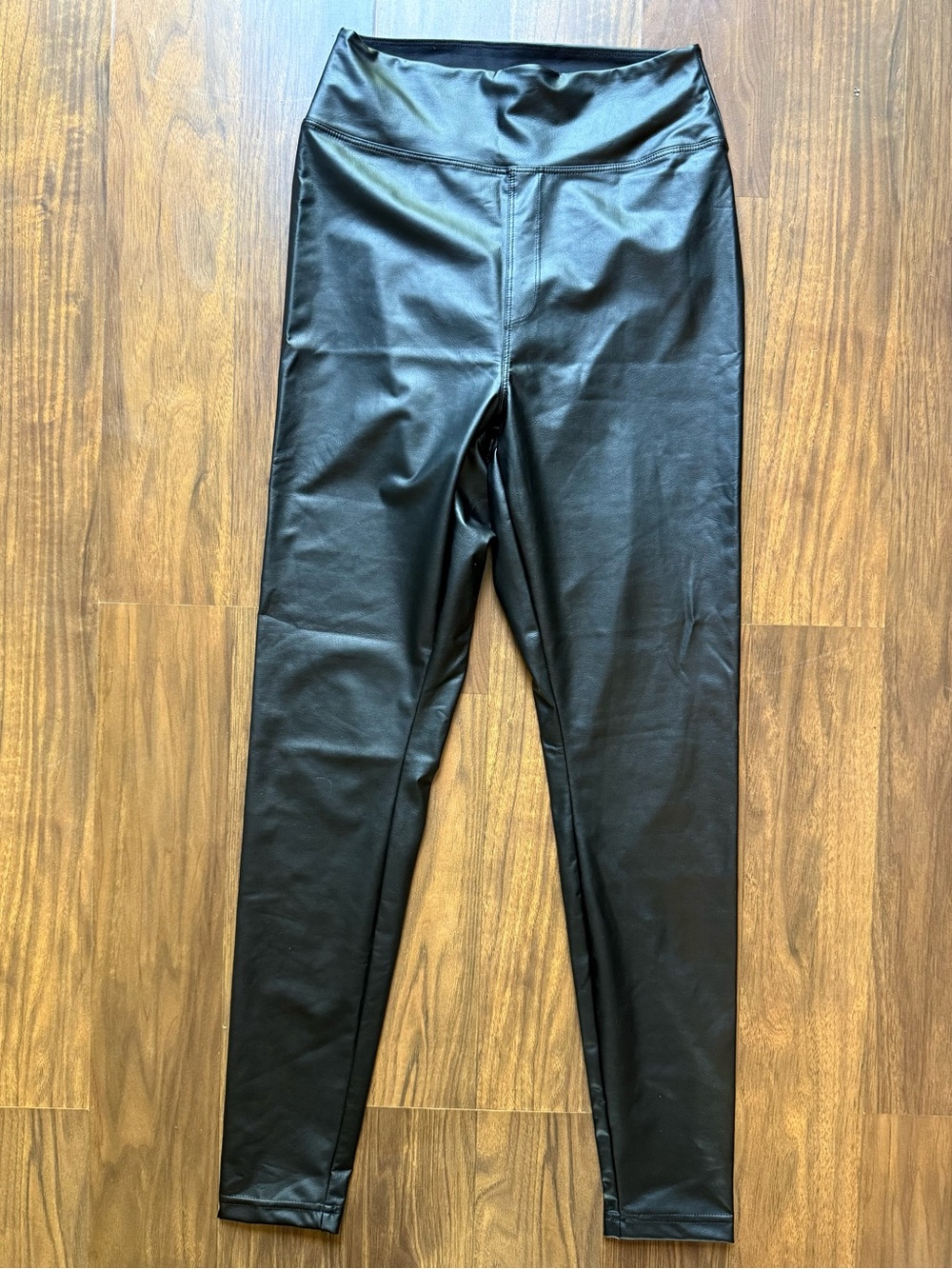 Offline By Aerie Real Luxe Faux Leather Leggings Womens Size Large M Black